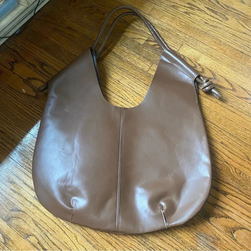 Amazon Elegant Brown PU Shoulder Bag